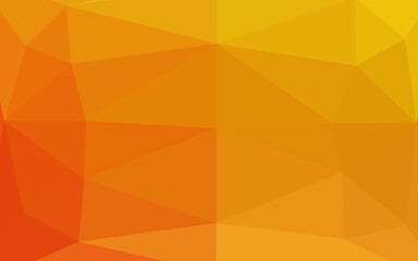 Light Yellow, Orange vector polygonal template.
