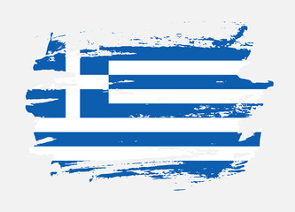 Grunge style textured flag of Greece country