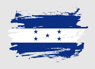 Grunge style textured flag of Honduras country