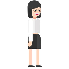 flat design human vector graphic illustration suitable for storybooks, web design and motion videos, presentation videos and more