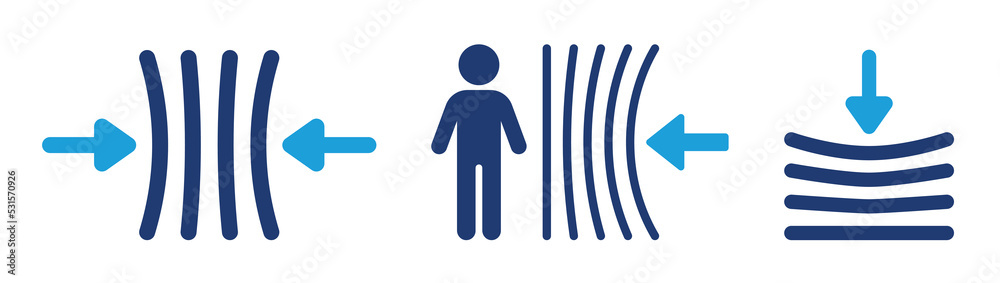 Poster resilience icon set. containing flexible, elastic, bounce and compressed symbol isolated on white ba