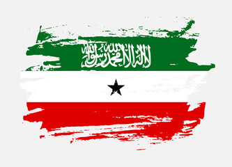 Grunge style textured flag of Somaliland country