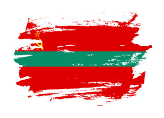 Obraz premium Grunge style textured flag of Transnistria country