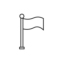 Graphic flat flag icon for your design and website