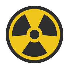 Vector graphic of nuclear energy. Yellow nuclear energy illustration with flat design style. Suitable for content design assets