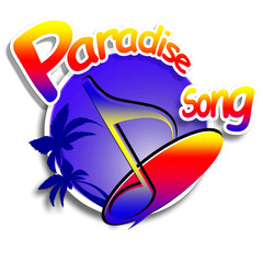 colourfull sticker for Tshirt print paradise song