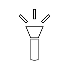 Graphic flat flash light icon for your design and website