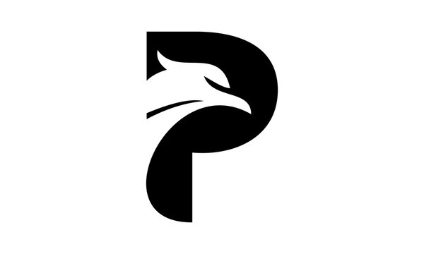 P eagle logo letter