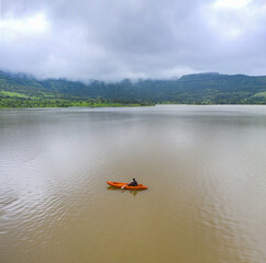 boat on the lake