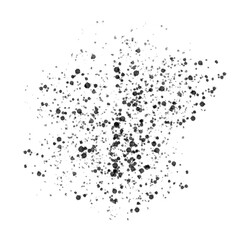 Obraz premium Black Splatter Paint Splash