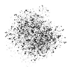 Black Splatter Paint Splash