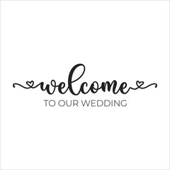 welcome to our wedding eps design