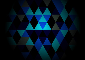 Obraz premium abstract background with triangles blue mosaic pattern background