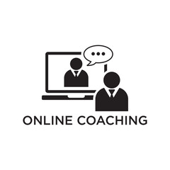 online coaching icon , conference icon
