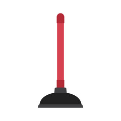 Plunger icon with a color style that is suitable for your modern business