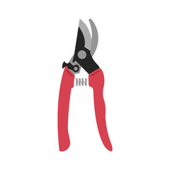 Garden scissor icon with a color style that is suitable for your modern business
