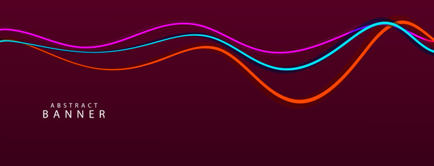 abstract wave line background