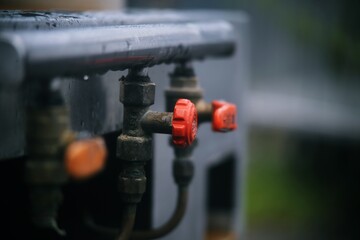 close up of a gas pump