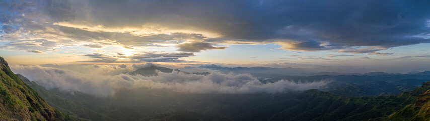 sunrise over the mountains
