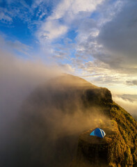 sunrise over the mountain 