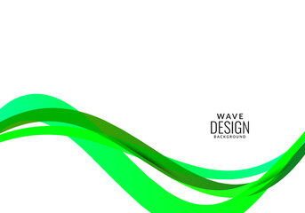 abstract green wave background