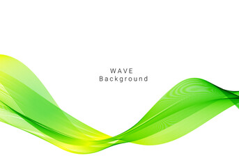 abstract green wave background