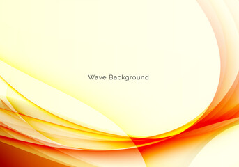 abstract orange background with flowing waves
