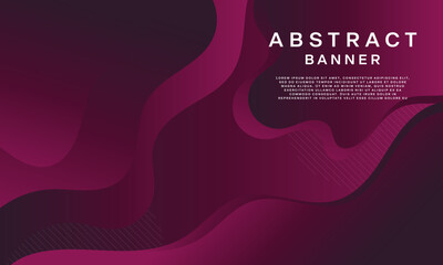 abstract fluid banner template Colorful template banner with gradient colors. Design with liquid form.