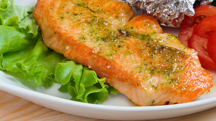 Chili-Tequila Salmon Steaks