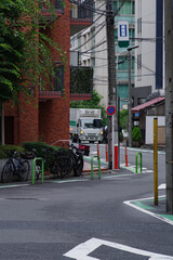 東京の赤坂6丁目での風景