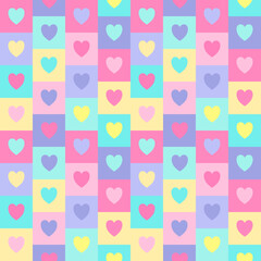 seamless pattern with hearts