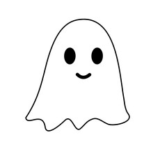Obraz na płótnie Canvas Adorable Ghost Halloween