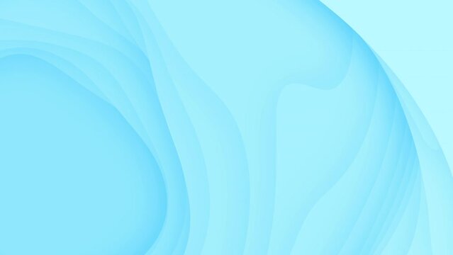 3d abstract background with cut out paper shapes white carving art paper craft landscape with gradient fade colors blue. Motion graphic background animation.