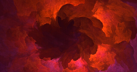 3D rendering abstract colorful fractal light background