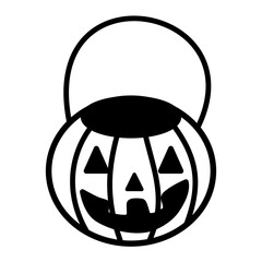 Transparent Pumpkin Jack O'Lantern