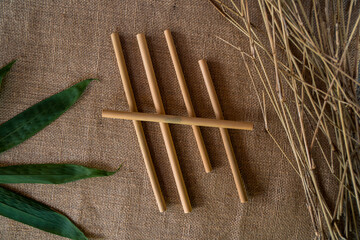 This organic bamboo straw is an option to reduce plastic straws for environmental pollution solutions, handmade by a home-based business group in rural areas made using 100% natural ingredients