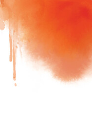 Dark orange abstract texture background with watercolor