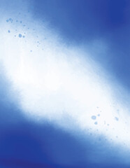Blue abstract texture background with watercolor