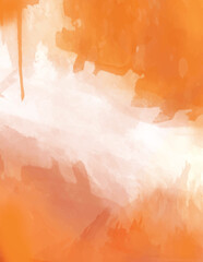 Orange abstract texture background with watercolor