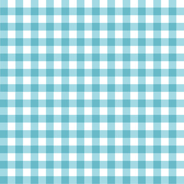 Blue Buffalo Plaid Seamless Background