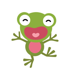 Cute Frog Animal Water Illustration Vector Clipart