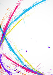 Beautiful Colorful Holi Reflaction Card
