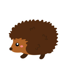 Cute Porcupine Animal Woodland Forest Illustration Vector Clipart