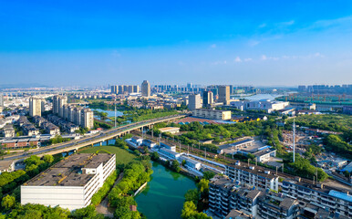 Fototapeta premium Urban Scenery of Shaoxing, Zhejiang Province, China