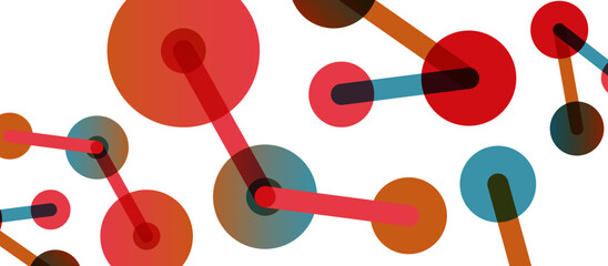 Network concept abstract background. Dots connection. Big data idea. Business template for wallpaper, banner, background or landing