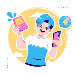 angry boss and dismissal concept illustration