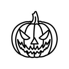 halloween pumpkin icon vector design template