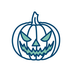halloween pumpkin icon vector design template