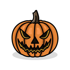 halloween pumpkin icon vector design template