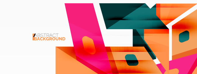 Abstract line and triangle background. Creative geometric abstract backdrop. Business template for wallpaper, banner, background or landing